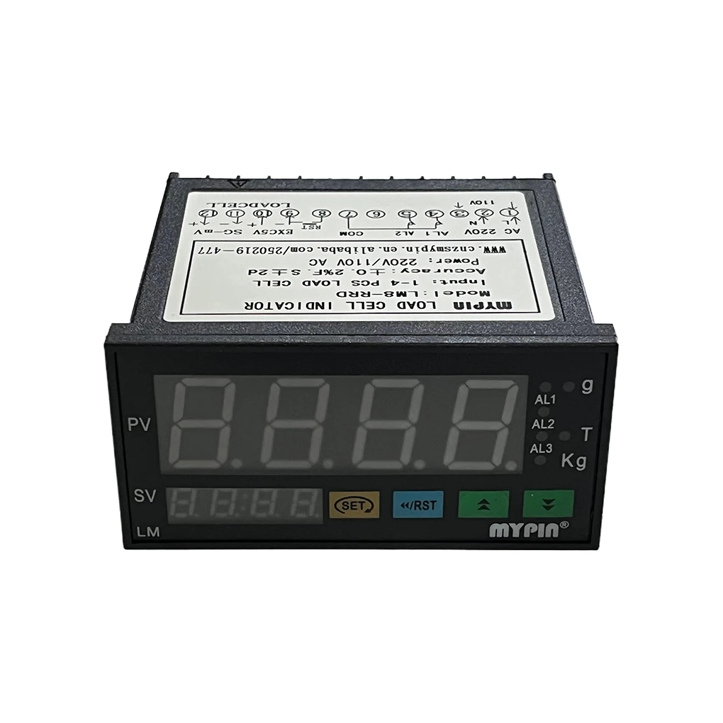 Digital Weighing Controller Sensing Device LED Display Weight Controller 1-4 Load Cell 110/220V 2 Relay Output 4 Control Device