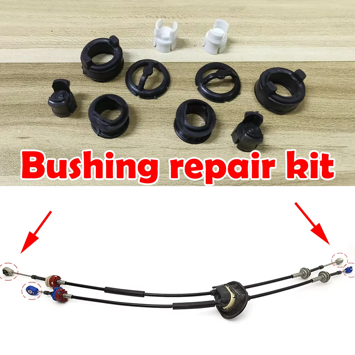 Gearbox Shift Cable Linkage Control Bushing repair kit For Citroen C2 JM 2003-2013 Gear Shifter Lever Selector End Rod Joint
Gearbox Shift Cable Linkage Control Bushing repair kit For Citroen C2 JM 2003-2013 Gear Shifter Lever Selector End Rod Joint