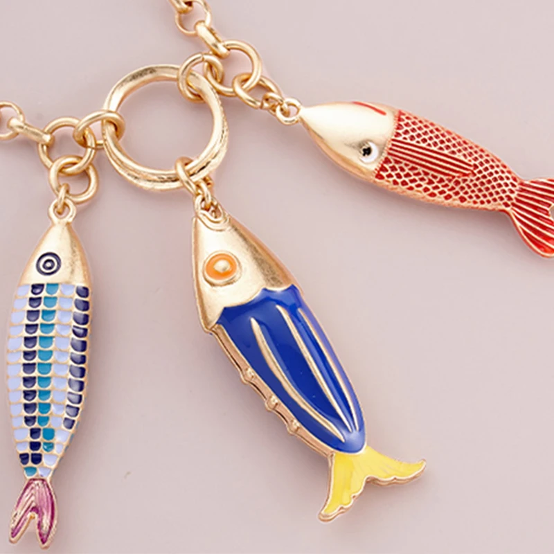 fish necklece mermaid bohemian choker nautical sea life jewelry with sea subjects Boho charms smaltati pesci
fish necklece mermaid bohemian choker nautical sea life jewelry with sea subjects Boho charms smaltati pesci