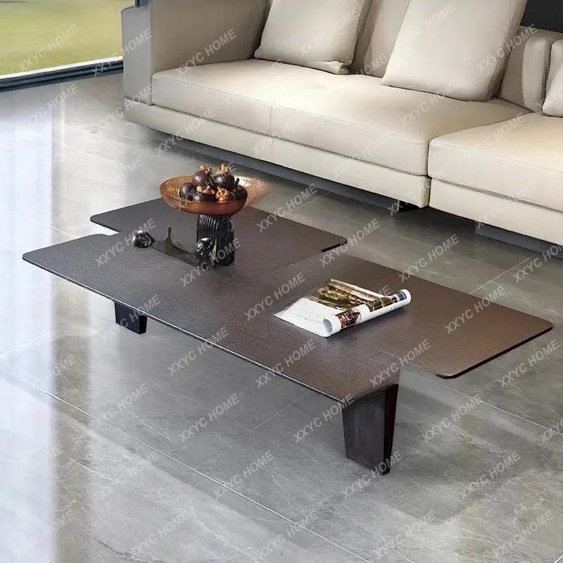 Irregular minimalist smoked wood color coffee table creative simple modern special-shaped personalized tea table
Irregular minimalist smoked wood color coffee table creative simple modern special-shaped personalized tea table