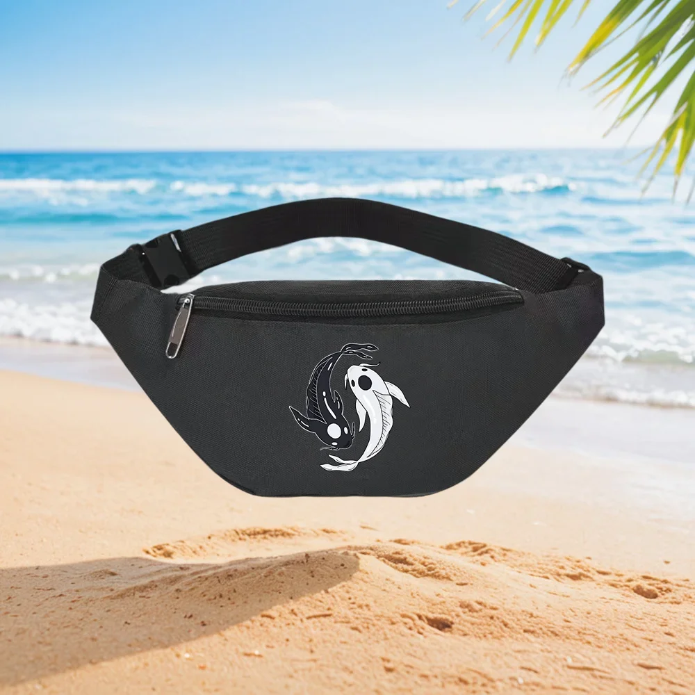 Yin Yang Koi Fish Design Stylish Waist Pack Crossbody Chest Bag Street Casual Sporty Fashionable Simple Unique Printed Design
Yin Yang Koi Fish Design Stylish Waist Pack Crossbody Chest Bag Street Casual Sporty Fashionable Simple Unique Printed Design