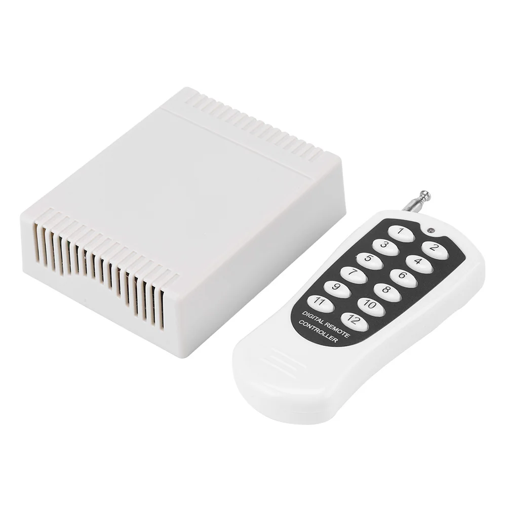 Радиочастотное реле 12 В, 12-канальный беспроводной радиочастотный пульт дистанционного управления, передатчик и приемник, пульт дистанционного управления
Радиочастотное реле 12 В, 12-канальный беспроводной радиочастотный пульт дистанционного управления, передатчик и приемник, пульт дистанционного управления