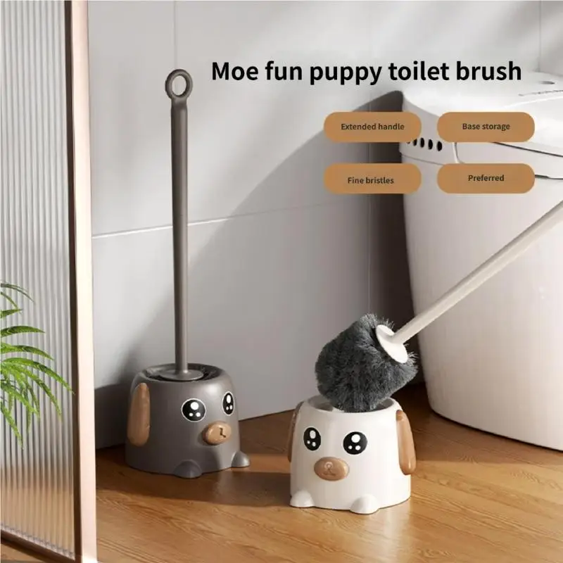 Dog Design Toilet Brush & Holders Set Strong ABS Construction with Deep Cleaning Upgrades Bathroom Cleaning Tool 37JD
Dog Design Toilet Brush & Holders Set Strong ABS Construction with Deep Cleaning Upgrades Bathroom Cleaning Tool 37JD