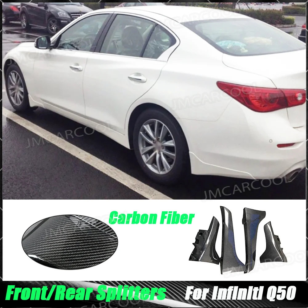 Dry Carbon Fiber Rear Bumper Splitters Mudguard Trims For Infiniti Q50 Base Sport 2018-2021 ABS Prime Front Flaps Apron Skirts
Dry Carbon Fiber Rear Bumper Splitters Mudguard Trims For Infiniti Q50 Base Sport 2018-2021 ABS Prime Front Flaps Apron Skirts