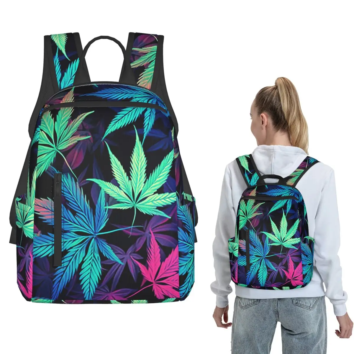 Colorful Gradient Leaves Backpack Daypack Children BookBag School Bag Shoulder Bags for Men Women
Colorful Gradient Leaves Backpack Daypack Children BookBag School Bag Shoulder Bags for Men Women