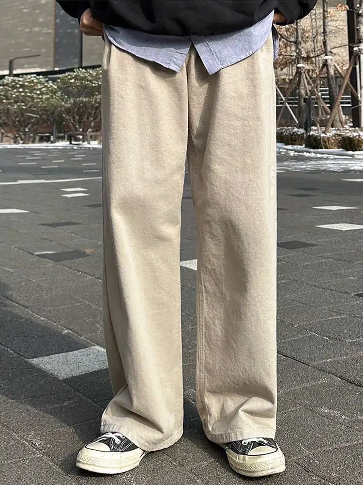 SYUHGFA Men's Wear Casual Straight Pants New 2025 Autumn Korean Style Soild Color Cleanfit Male Cargo Trousers Bottom
SYUHGFA Men's Wear Casual Straight Pants New 2025 Autumn Korean Style Soild Color Cleanfit Male Cargo Trousers Bottom
