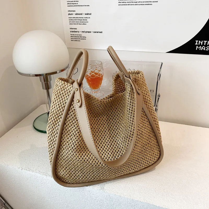 2024 Women's Summer Bag Woven Beach Tote Bags Woven Tote Handbag Handmade Woven Straw Shoulder Purses women bag
2024 Women's Summer Bag Woven Beach Tote Bags Woven Tote Handbag Handmade Woven Straw Shoulder Purses women bag