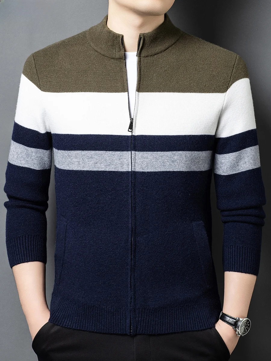 Элитный вязаный кардиган на молнии, легкий и теплый, для мужчин, повседневный, удобный, шерстяной свитер-пальто
Элитный вязаный кардиган на молнии, легкий и теплый, для мужчин, повседневный, удобный, шерстяной свитер-пальто