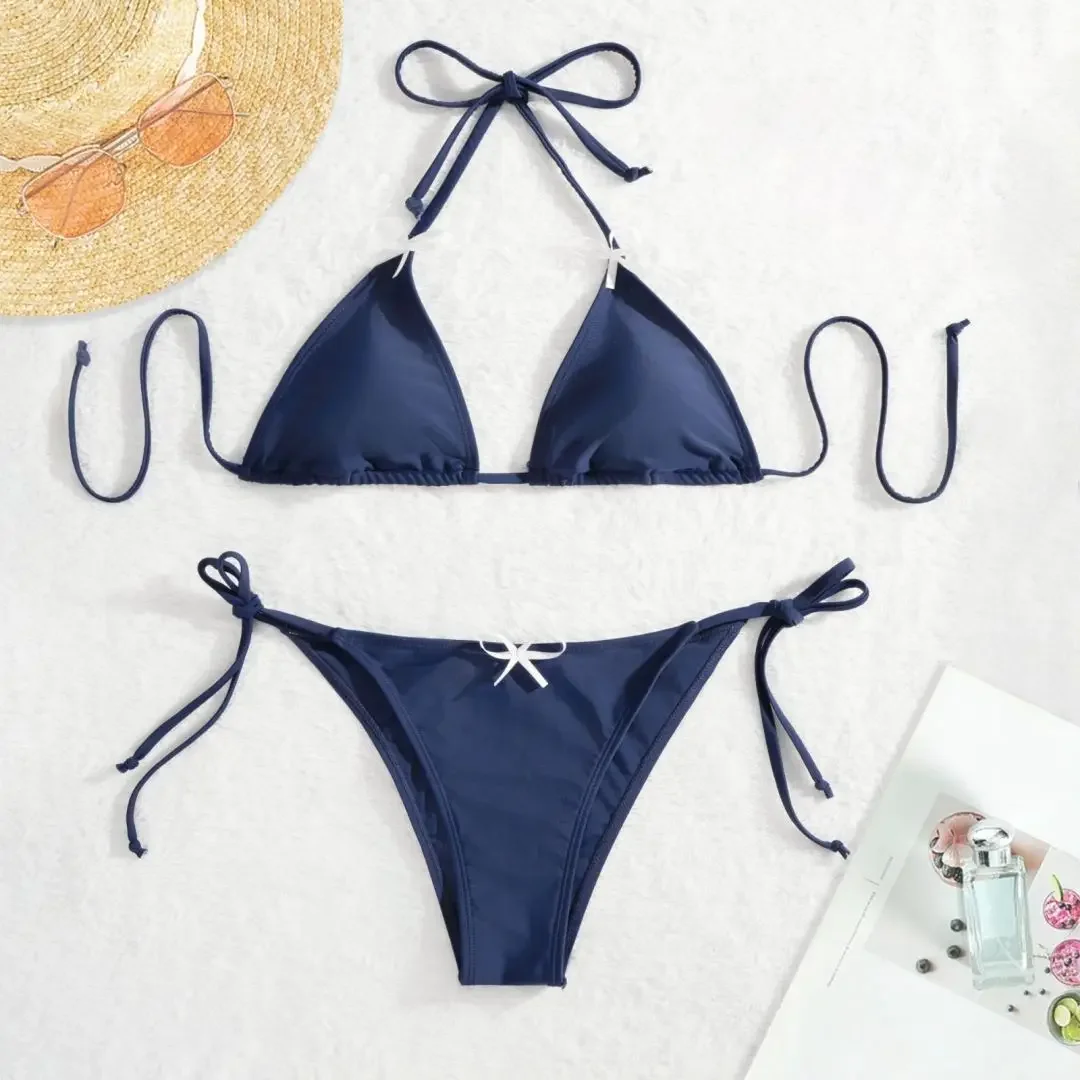 Solid Color Bikini Sets Bandage Swimwear Women Sexy Bikinis Triangle Bathing Suits Female Swimming Suit Low Waist Biquini
Solid Color Bikini Sets Bandage Swimwear Women Sexy Bikinis Triangle Bathing Suits Female Swimming Suit Low Waist Biquini