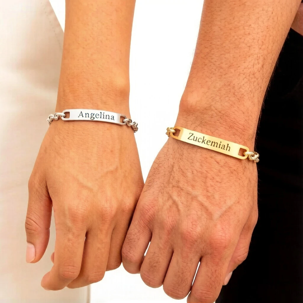 Браслет из нержавеющей стали с гравировкой на заказ: имя, дата, код Spotify, музыкальный код, парные украшения, подарок на День святого Валентина
Браслет из нержавеющей стали с гравировкой на заказ: имя, дата, код Spotify, музыкальный код, парные украшения, подарок на День святого Валентина