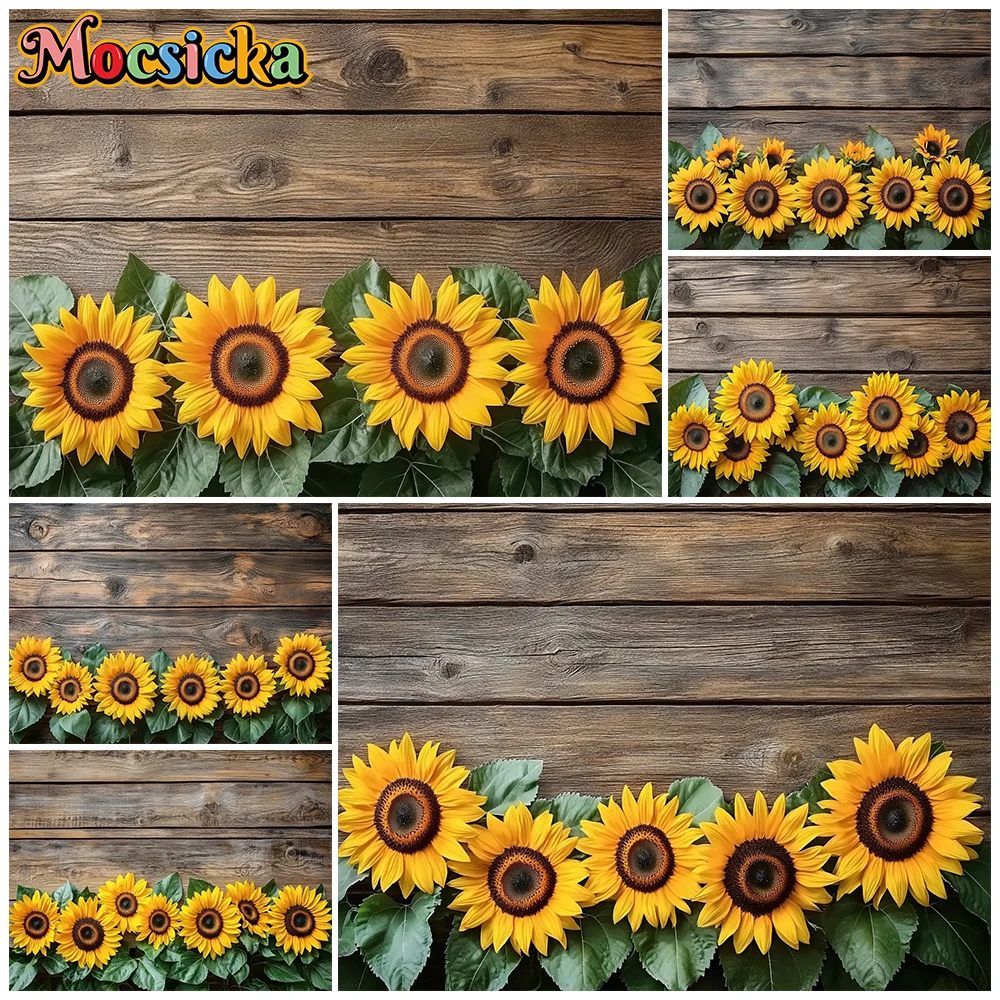 Mocsicka Wooden Board Backgrounds For Photographs Sunflower Floor Backdrop Decorations Kid Photo Studio Shooting Props Wallpaper
Mocsicka Wooden Board Backgrounds For Photographs Sunflower Floor Backdrop Decorations Kid Photo Studio Shooting Props Wallpaper
