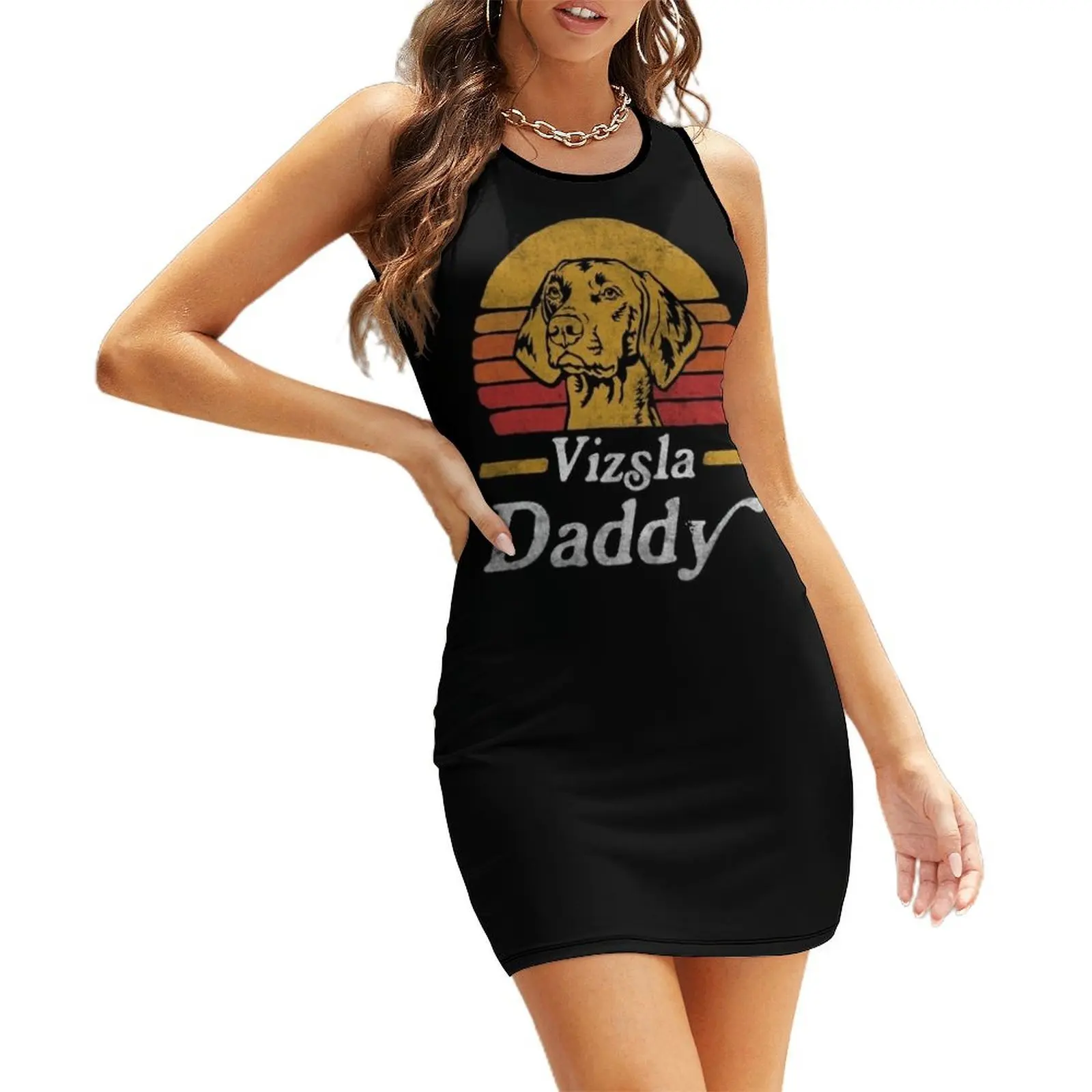 Retro Vintage Vizsla Daddy Sleeveless Sundress evening dresses ladies elegant dresses plus sizes
Retro Vintage Vizsla Daddy Sleeveless Sundress evening dresses ladies elegant dresses plus sizes