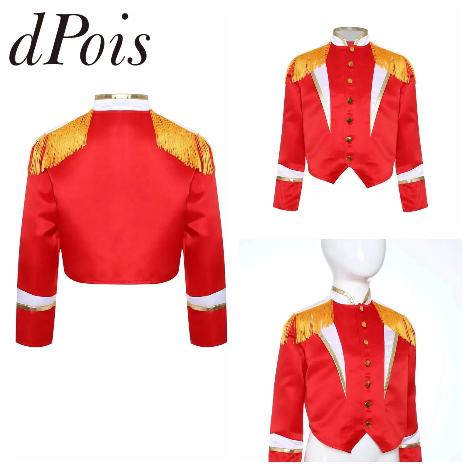 Children Major Marching Band Uniform Tops Stage Performance Coats Kids Boys Girls Outerwear Drum Trumpet Cosplay Showman Costume
Children Major Marching Band Uniform Tops Stage Performance Coats Kids Boys Girls Outerwear Drum Trumpet Cosplay Showman Costume