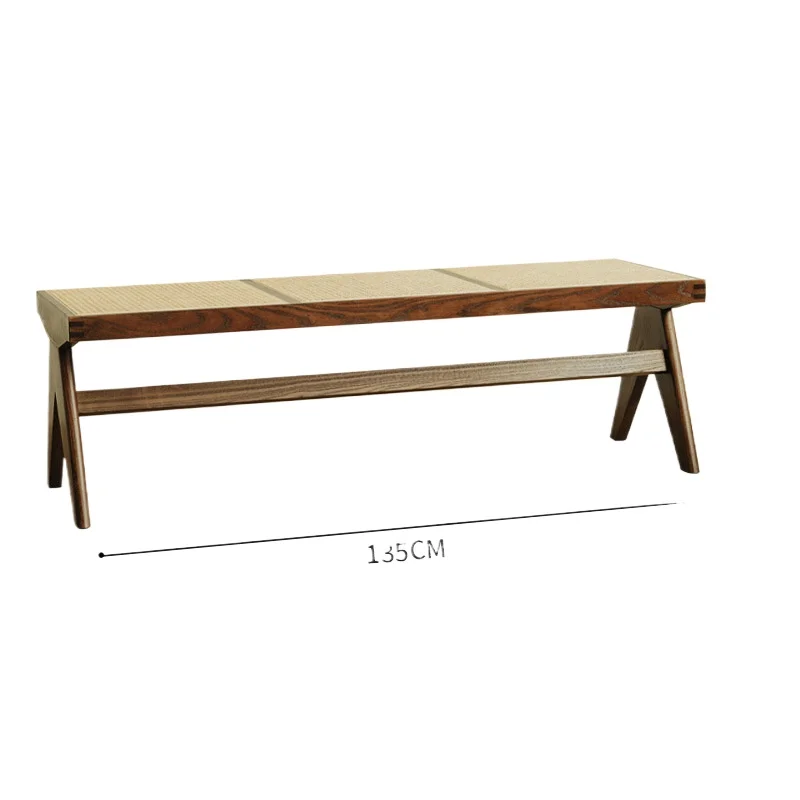 Solid wood rattan Chandigarh chair, medieval bench, Japanese designer retro home American bench
Solid wood rattan Chandigarh chair, medieval bench, Japanese designer retro home American bench
