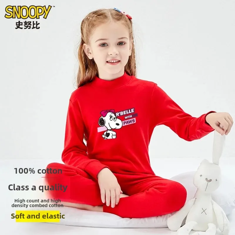 Snoopy Girls' Pure Cotton Autumn Clothes and Autumn Pants Children's Suit for Older Children Skin Friendly Home Clothes
Snoopy Girls' Pure Cotton Autumn Clothes and Autumn Pants Children's Suit for Older Children Skin Friendly Home Clothes
