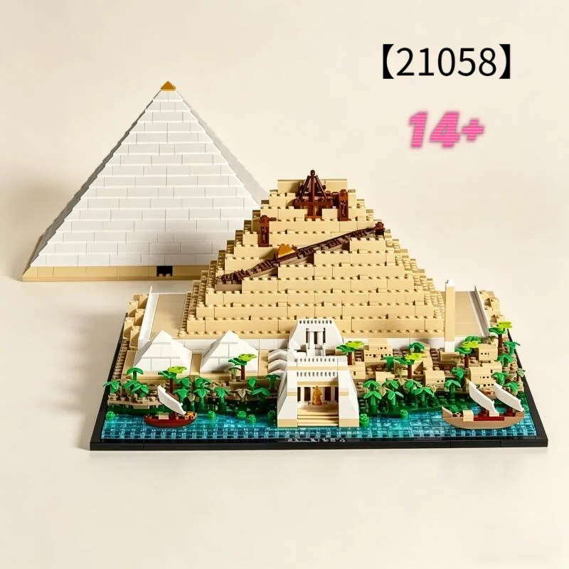 2026 Hot Toy Architecture Great Pyramid of Giza 21058 1476Pcs Building Blocks Ancient Egypt Model Kit For Festival Toys
2026 Hot Toy Architecture Great Pyramid of Giza 21058 1476Pcs Building Blocks Ancient Egypt Model Kit For Festival Toys