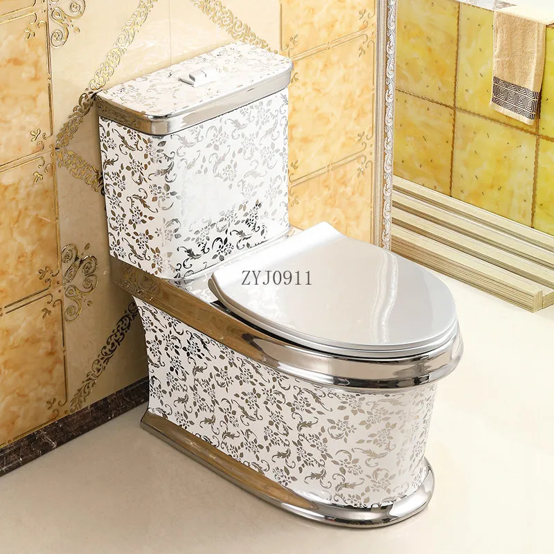 Household flush color toilet Super swirl water-saving deodorant silver toilet creative ceramic toilet
Household flush color toilet Super swirl water-saving deodorant silver toilet creative ceramic toilet