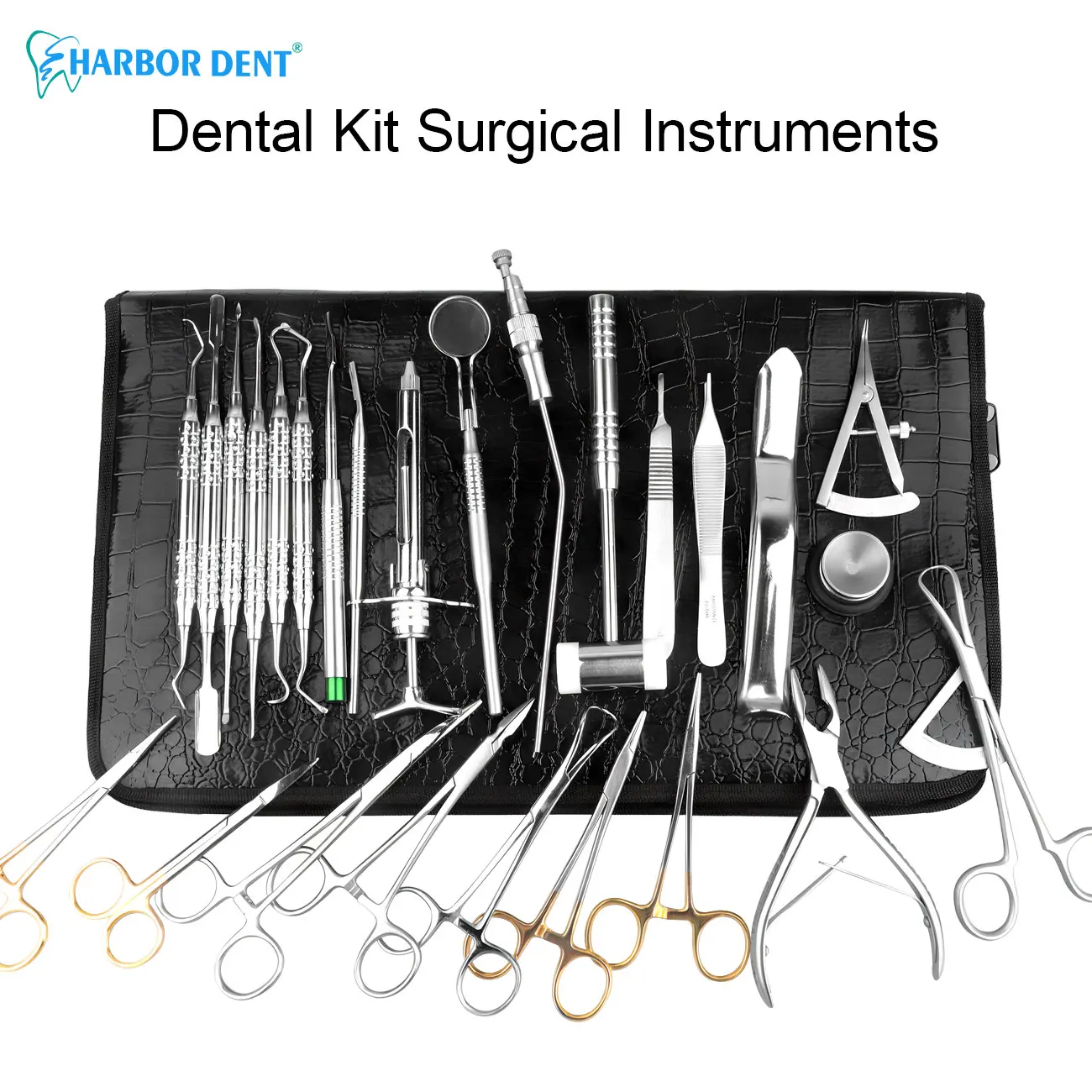 26Pcs/ Set Dental Implant Tools Instrument Kit Bone Biting Forceps Bone Hammer Periosteum Separator Probe Intraoral Surgical Kit
26Pcs/ Set Dental Implant Tools Instrument Kit Bone Biting Forceps Bone Hammer Periosteum Separator Probe Intraoral Surgical Kit