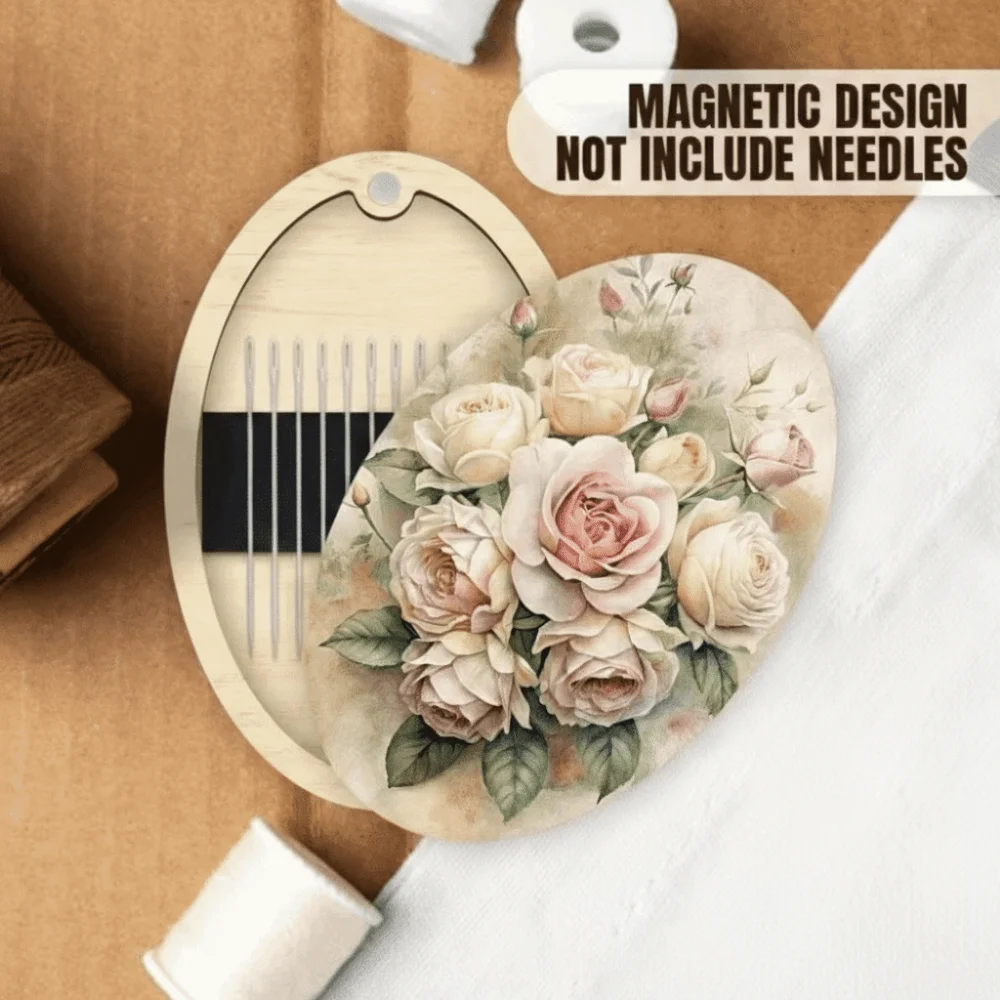 Wooden Material Wooden Magnetic Needle Box Magnetic Feature Durable Construction Sewing Tool Organization Box Turmeric Color
Wooden Material Wooden Magnetic Needle Box Magnetic Feature Durable Construction Sewing Tool Organization Box Turmeric Color