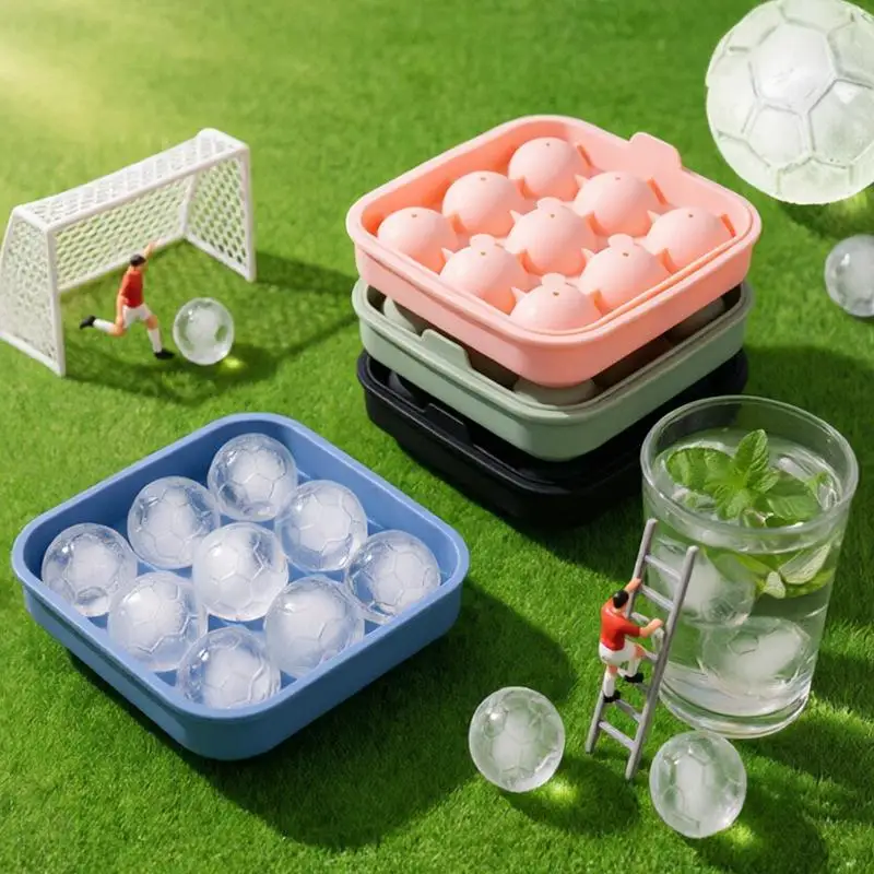 9Grids Silicone Ice Grid Football Ice Cubes Mold Soccer Ice Tray Chocolate Molds Freezer Ice Tray Round Ice Cubes Maker
9Grids Silicone Ice Grid Football Ice Cubes Mold Soccer Ice Tray Chocolate Molds Freezer Ice Tray Round Ice Cubes Maker