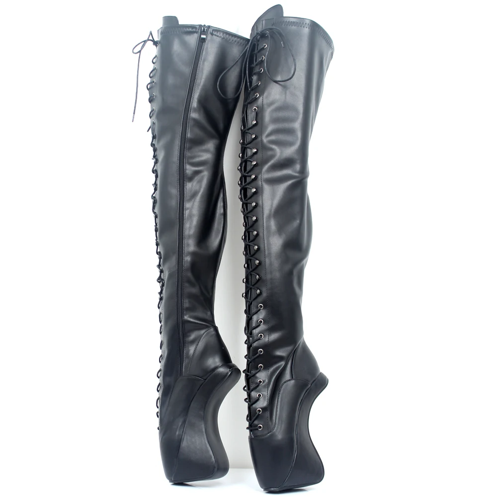 18CM Hoof Heel Ballet Shoes Thigh High Boots Unisex Size 36-46
18CM Hoof Heel Ballet Shoes Thigh High Boots Unisex Size 36-46