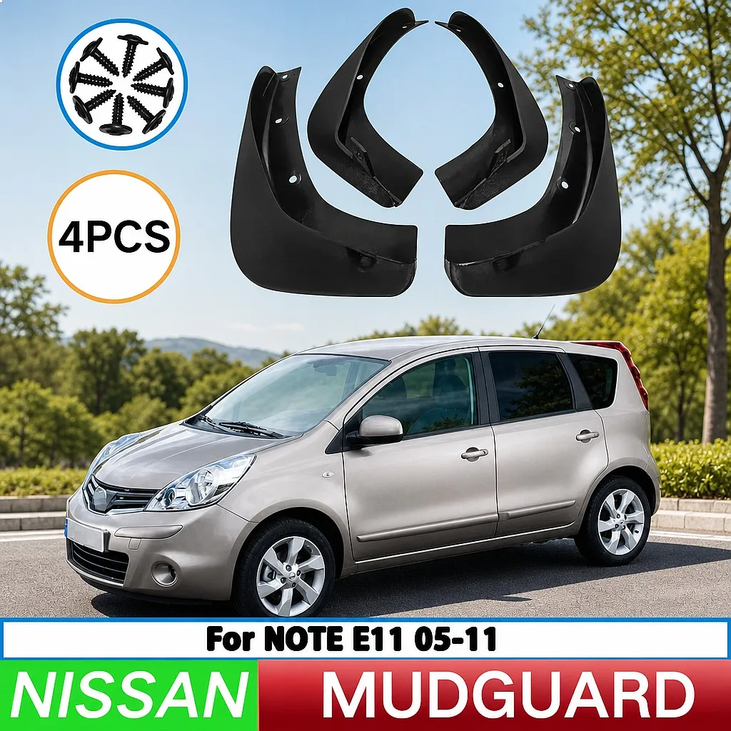 For Nissan Note 2005-2009 E11 Front Rear Wheel Fender Splash Guard Mud Flaps 4pcs
For Nissan Note 2005-2009 E11 Front Rear Wheel Fender Splash Guard Mud Flaps 4pcs