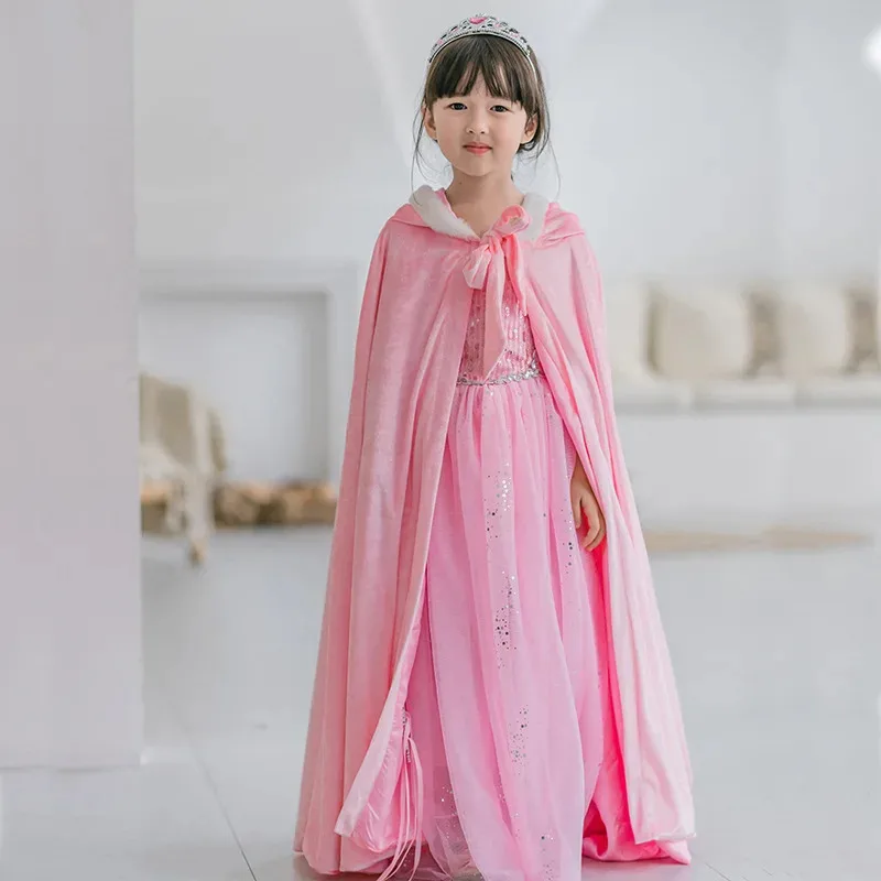 Winter Girls Velvet Princess Long Cloak Fancy Fairy Cinderella Belle Aurora Rapunzel Kids Floor Length Corduroy Hooded Cape
Winter Girls Velvet Princess Long Cloak Fancy Fairy Cinderella Belle Aurora Rapunzel Kids Floor Length Corduroy Hooded Cape