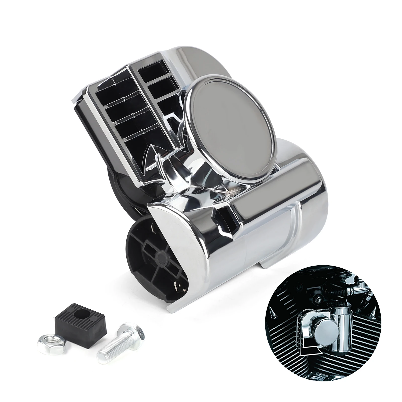 Universal 12V 150DB Horns Loud Powerful Dual-Tone Compact Electric Air Horn for Motorcycles Cars Boats ATV Chrome
Universal 12V 150DB Horns Loud Powerful Dual-Tone Compact Electric Air Horn for Motorcycles Cars Boats ATV Chrome