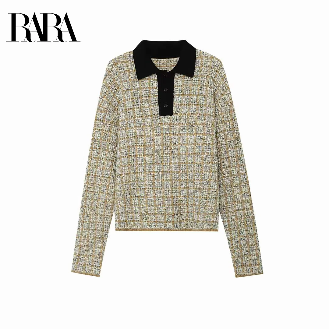 RARA Женская повседневная рубашка-поло в клетку Color - Block с вырезом и длинными рукавами Удобная трикотажная рубашка-поло
RARA Женская повседневная рубашка-поло в клетку Color - Block с вырезом и длинными рукавами Удобная трикотажная рубашка-поло