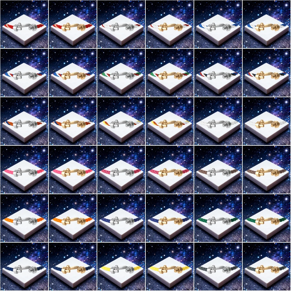 KUXM New 925 Silver Smooth Large Size U-shaped Three Colors Nylon Bracelet female Suitable Party Gifts Luxurious Couple Jewelry
KUXM New 925 Silver Smooth Large Size U-shaped Three Colors Nylon Bracelet female Suitable Party Gifts Luxurious Couple Jewelry