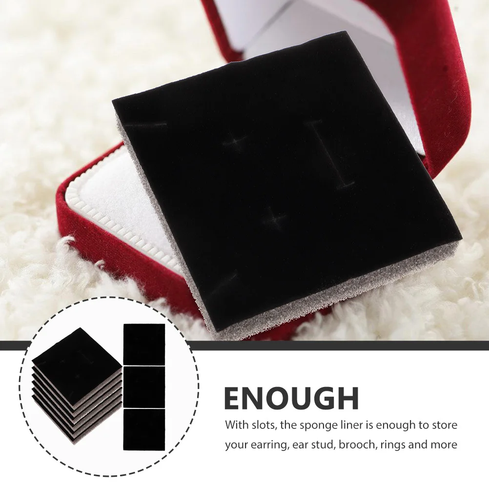 Jewelry Box Organizer Insert 20pcs Sponge Mat for Ring Earring Display Black Inner Tray Pad Storage Keeper
Jewelry Box Organizer Insert 20pcs Sponge Mat for Ring Earring Display Black Inner Tray Pad Storage Keeper