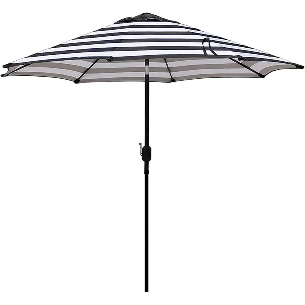 9' Outdoor Patio Umbrella with 8 Ribs, Push Button Tilt and Crank Lift
9' Outdoor Patio Umbrella with 8 Ribs, Push Button Tilt and Crank Lift