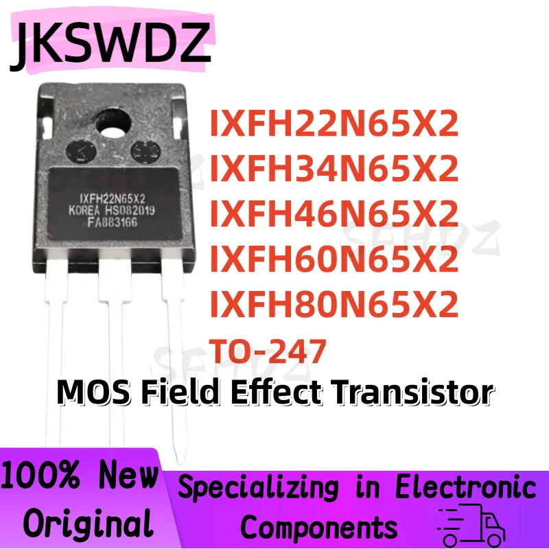 Brand New MOSFET High Quality In Stock Ready to Ship 5PCS IXFH22N65X2 IXFH34N65X2 IXFH46N65X2 IXFH60N65X2 IXFH80N65X2 TO-247
Brand New MOSFET High Quality In Stock Ready to Ship 5PCS IXFH22N65X2 IXFH34N65X2 IXFH46N65X2 IXFH60N65X2 IXFH80N65X2 TO-247