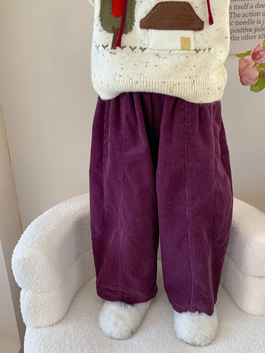 Girl Pants Autumn Winter New 2024 Solid Corduroy Casual Baby Long Pants Casual Simple Fashion Sweet Korean Active Cute Lovely
Girl Pants Autumn Winter New 2024 Solid Corduroy Casual Baby Long Pants Casual Simple Fashion Sweet Korean Active Cute Lovely
