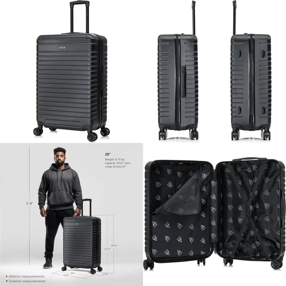 Просторный 28-дюймовый дорожный чемодан с гелевой ручкой, двойными вращающимися колесами и шпильками для удобной обработки багажа
Просторный 28-дюймовый дорожный чемодан с гелевой ручкой, двойными вращающимися колесами и шпильками для удобной обработки багажа