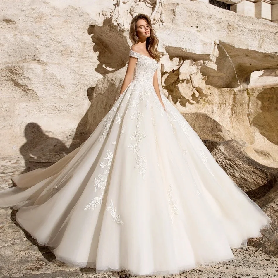 Fashion Backless Wedding Dresses For Women Bride Classic Sweetheart Cap Sleeve Lace Up Vestidos De Novia Customized
Fashion Backless Wedding Dresses For Women Bride Classic Sweetheart Cap Sleeve Lace Up Vestidos De Novia Customized