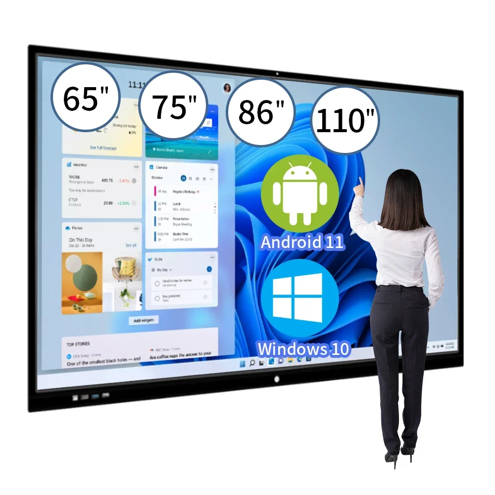 65 Inch 75 86 98 Inch I nfrared 4K LCD Touch Screen Interactive Whiteboard Touch Screen Interactive Whiteboard