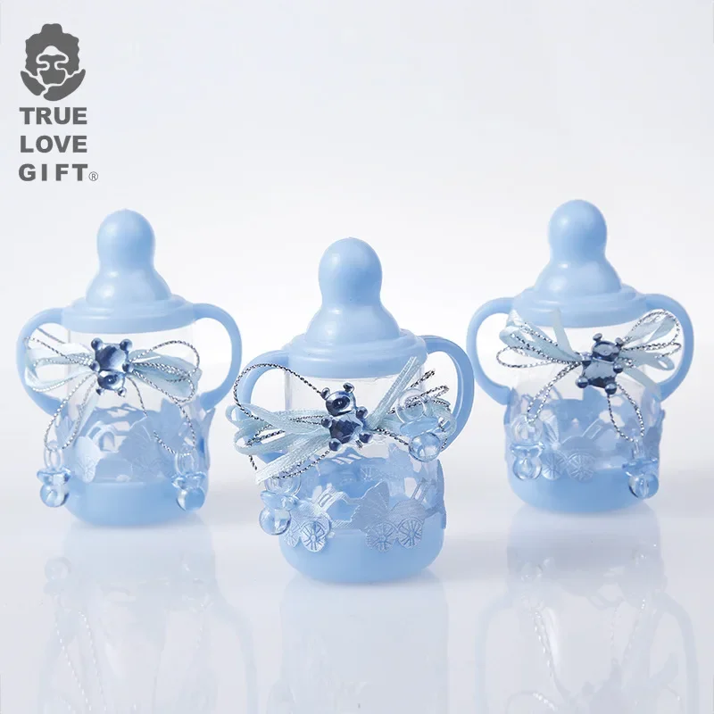 24 шт., синяя пластиковая бутылочка для крещения ребенка, дня рождения, вечеринки, упаковка конфет, подарочная коробка
24 шт., синяя пластиковая бутылочка для крещения ребенка, дня рождения, вечеринки, упаковка конфет, подарочная коробка