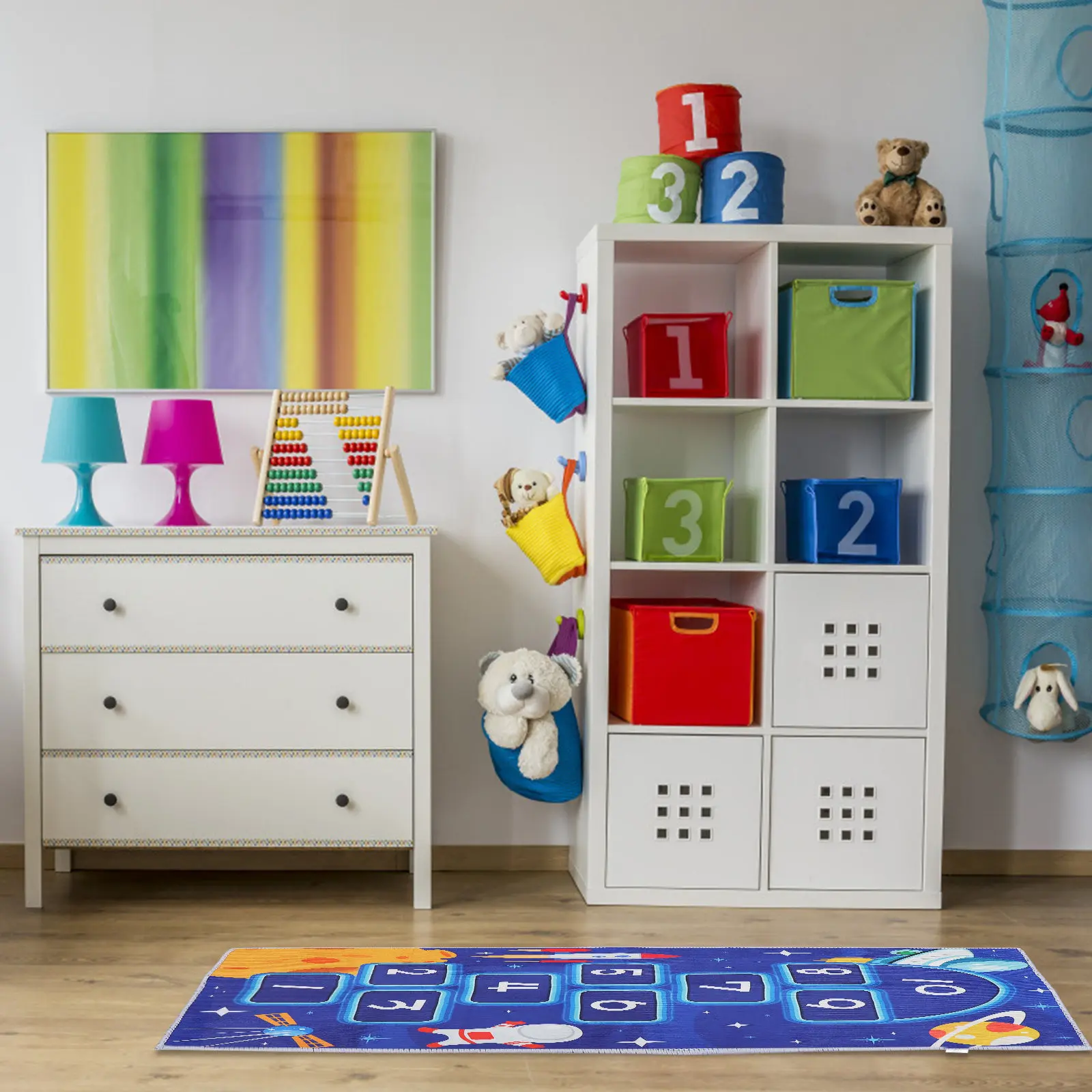Hopscotch Floor Mat for Children Cartoon Design Educational Rug Teaching Colors Numbers Exercise Space Saving Lightweight
Hopscotch Floor Mat for Children Cartoon Design Educational Rug Teaching Colors Numbers Exercise Space Saving Lightweight