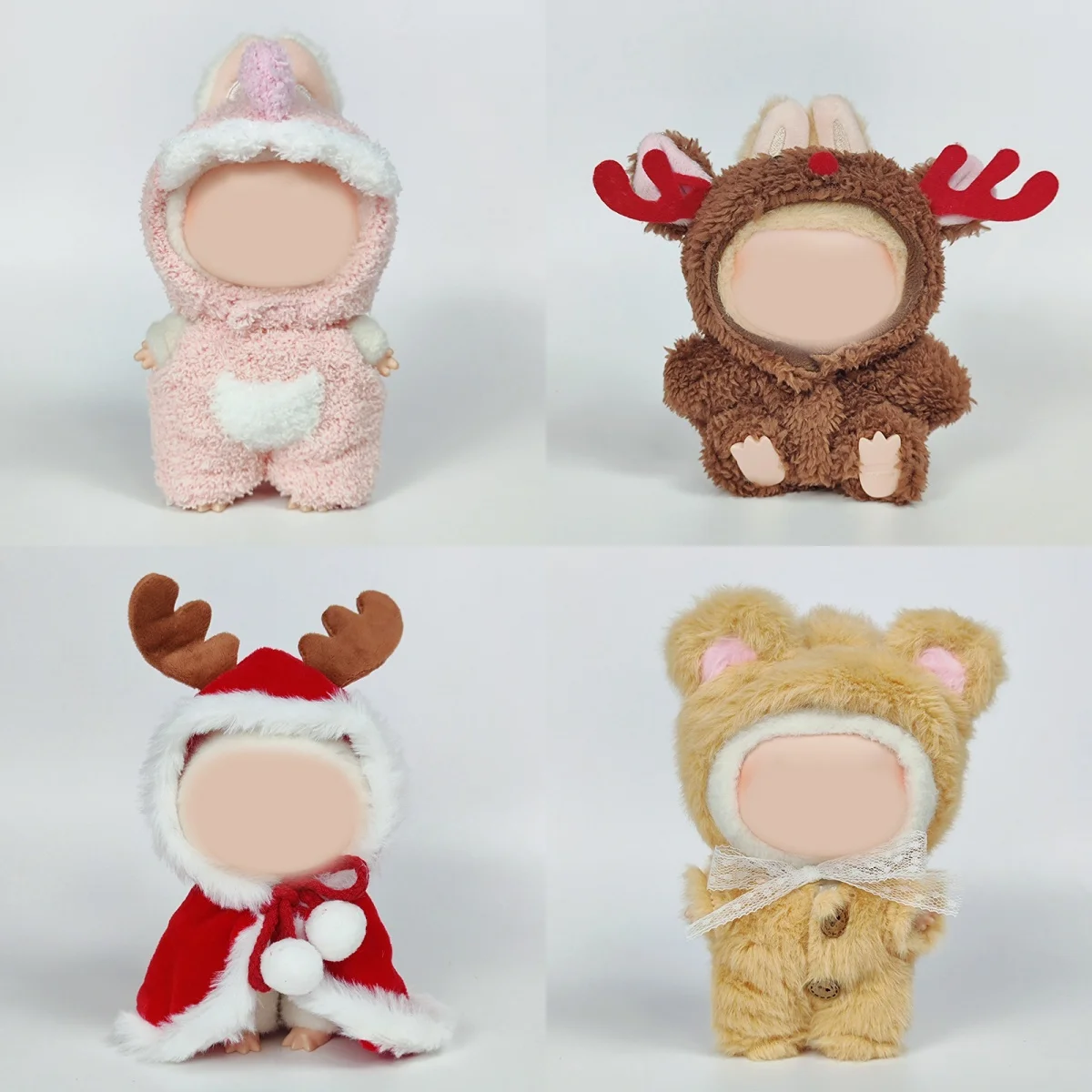 Soft Pink Furry Onesie Cloth for Labubu - Adorable Doll Outfit with White Heart & Pink Decoration
Soft Pink Furry Onesie Cloth for Labubu - Adorable Doll Outfit with White Heart & Pink Decoration