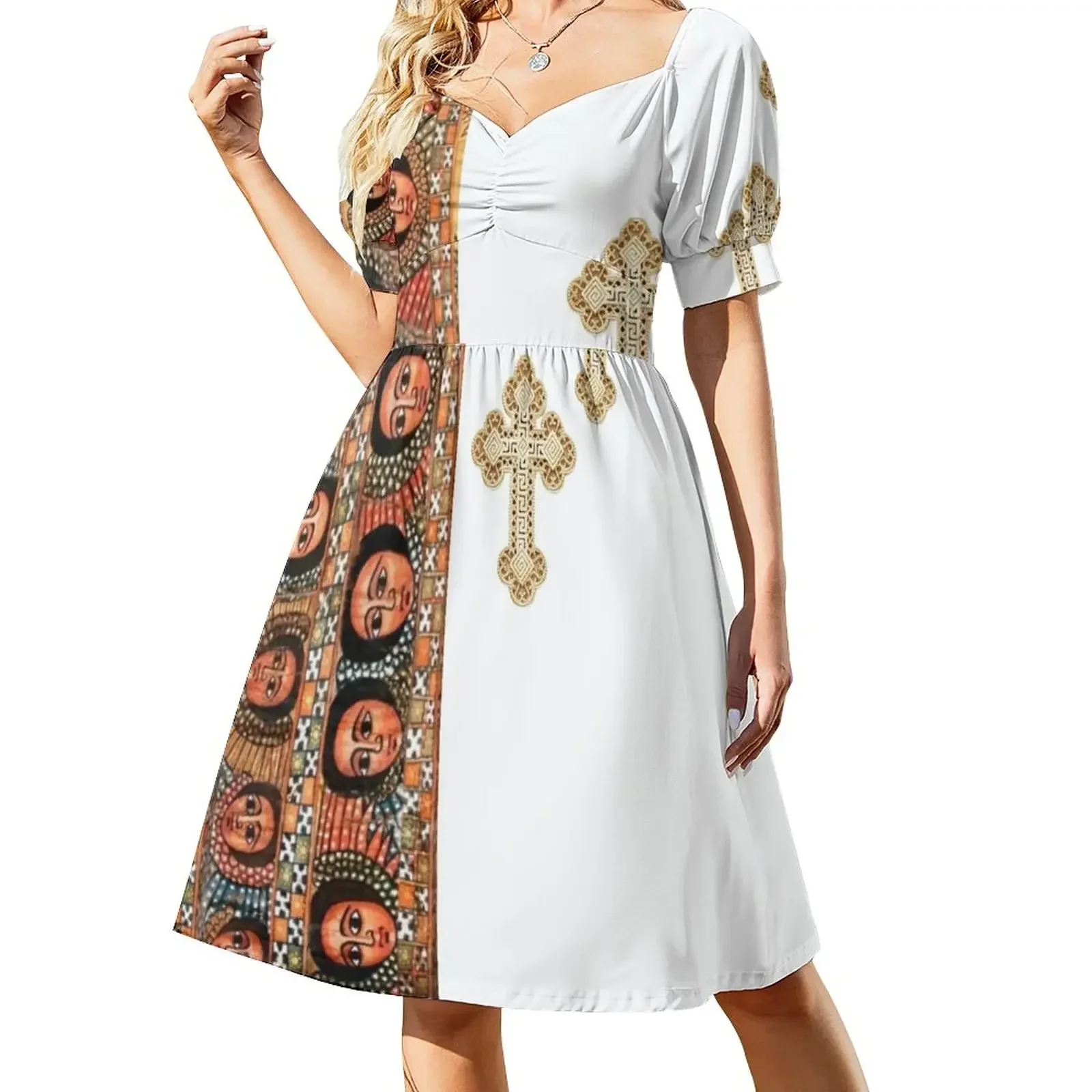 Ethiopian Fashion Sleeveless Dress clothes for woman elegant women's dresses for wedding Dress
Ethiopian Fashion Sleeveless Dress clothes for woman elegant women's dresses for wedding Dress