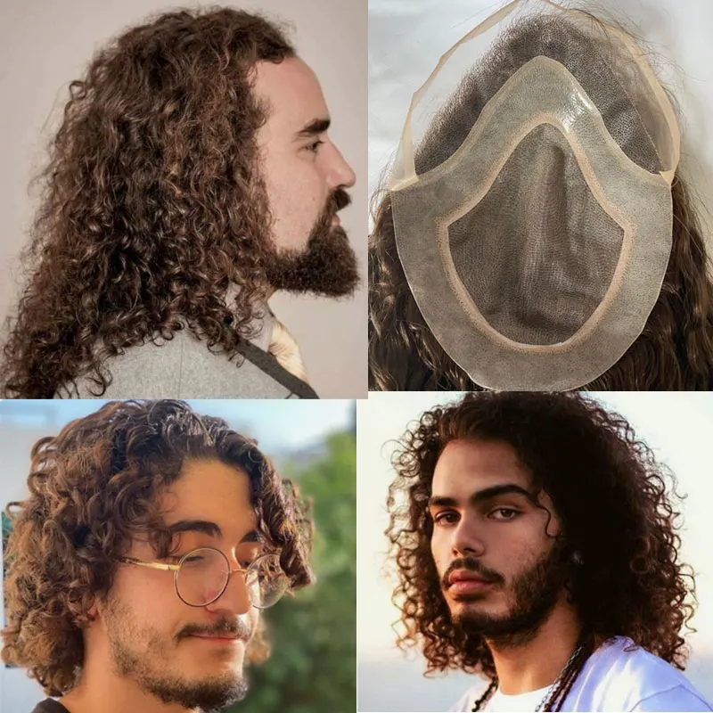 Brown Curly Wig Long Toupee For Men 12inch Human Hair Mono Base Toupee Man Wigs Afro Kinky Curly 10X8inch Hair Piece Lace Front
Brown Curly Wig Long Toupee For Men 12inch Human Hair Mono Base Toupee Man Wigs Afro Kinky Curly 10X8inch Hair Piece Lace Front