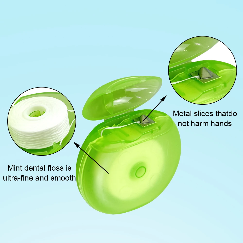 10pcs Peppermint Dental Floss Roll Mint Flavored Dental Flosser Teeth Cleaning Wire Portable Toothpick Flosser Pick Oral Care
10pcs Peppermint Dental Floss Roll Mint Flavored Dental Flosser Teeth Cleaning Wire Portable Toothpick Flosser Pick Oral Care