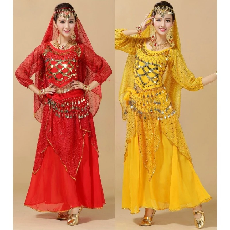 Fashion New Style adult Belly Dance Indian Dance Costume Set Bollywood adult Outfit Belly Dance Performance Clothes Sets
Fashion New Style adult Belly Dance Indian Dance Costume Set Bollywood adult Outfit Belly Dance Performance Clothes Sets