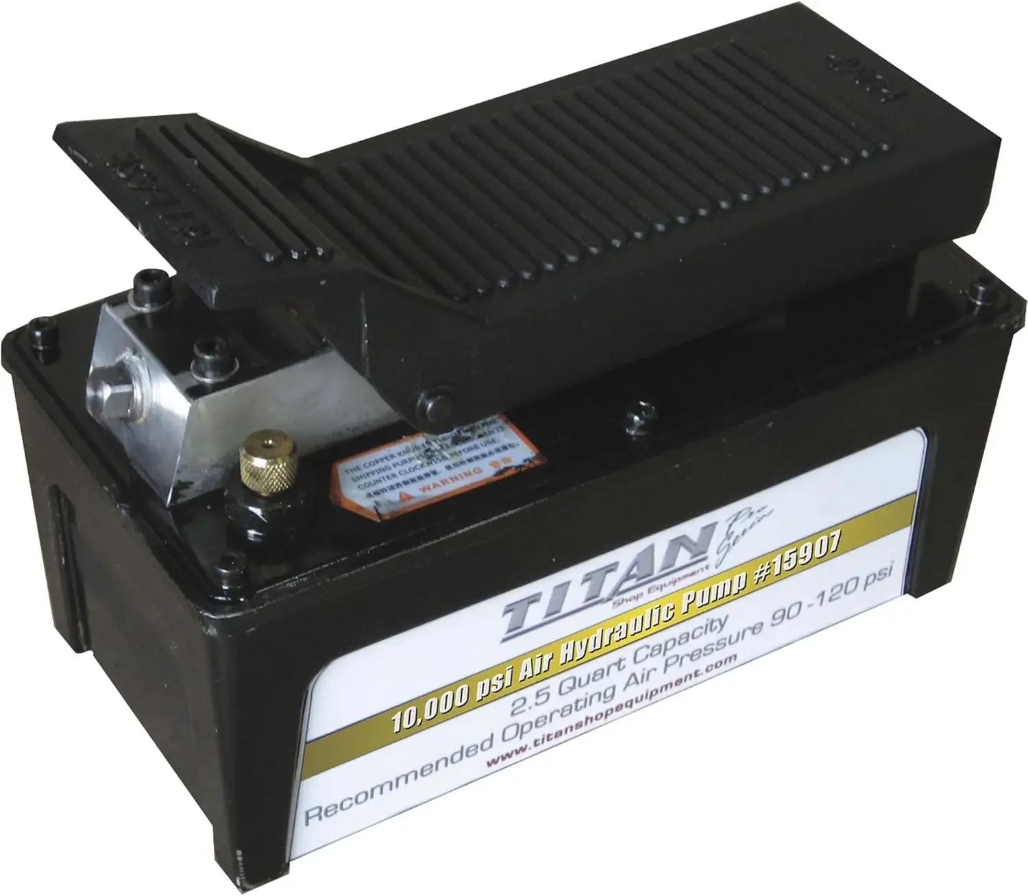 AME INTL 3,900 PSI 2.5 Quart Titan Air Hydraulic Pump with Aluminum Reservoir (15907)
AME INTL 3,900 PSI 2.5 Quart Titan Air Hydraulic Pump with Aluminum Reservoir (15907)