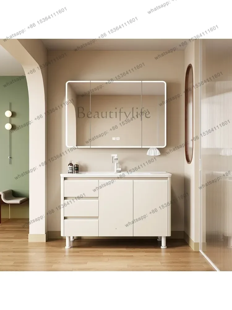 Cream honeycomb aluminum bathroom cabinet toilet ceramic integrated basin with washboard floor cabinet
Cream honeycomb aluminum bathroom cabinet toilet ceramic integrated basin with washboard floor cabinet