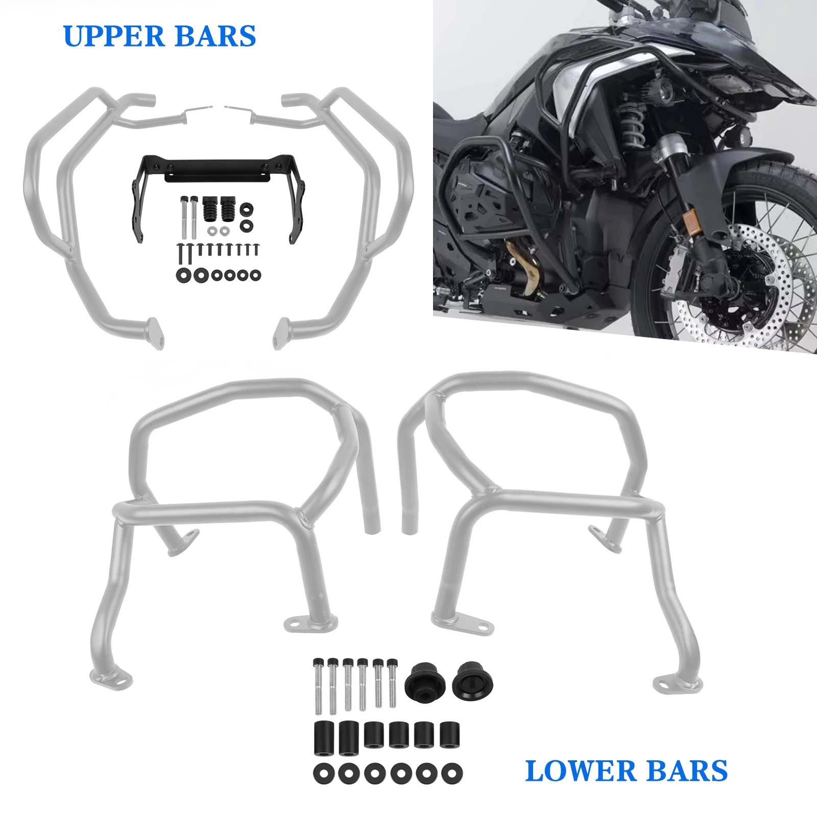 Engine Guard Crash Bars Bumper Stunt Cage For BMW R1300GS R 1300GS R1300 GS 2023-2025 Motorcycle Frame Falling Protection Bars
Engine Guard Crash Bars Bumper Stunt Cage For BMW R1300GS R 1300GS R1300 GS 2023-2025 Motorcycle Frame Falling Protection Bars