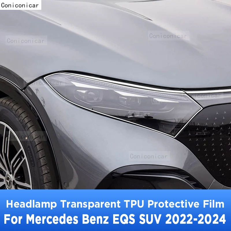 For Mercedes Benz EQS SUV 2022-2024 Car Exterior Headlight Anti-scratch Front Lamp Transparent TPU Protective Film Sticker
For Mercedes Benz EQS SUV 2022-2024 Car Exterior Headlight Anti-scratch Front Lamp Transparent TPU Protective Film Sticker