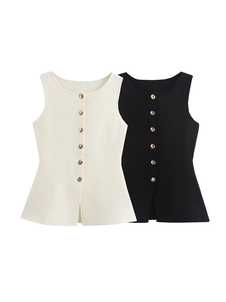 Willshela Women Fashion Solid Single Breasted Knitted Vest Waistcoats Vintage O-Neck Sleeveless Jackets Female Chic Tank Tops
Willshela Women Fashion Solid Single Breasted Knitted Vest Waistcoats Vintage O-Neck Sleeveless Jackets Female Chic Tank Tops