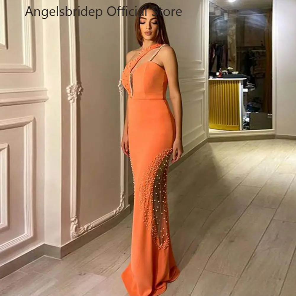 Angelsbridep One Shoulder Mermaid Evening Dresses 2023 Beads Floor Length Prom Party Dress Leg Perspective Women Formal Gowns
Angelsbridep One Shoulder Mermaid Evening Dresses 2023 Beads Floor Length Prom Party Dress Leg Perspective Women Formal Gowns